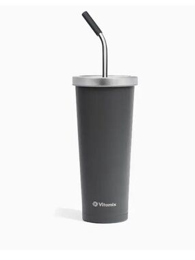 Vitamix 24 oz Tall Tumbler with Straw - Charcoal